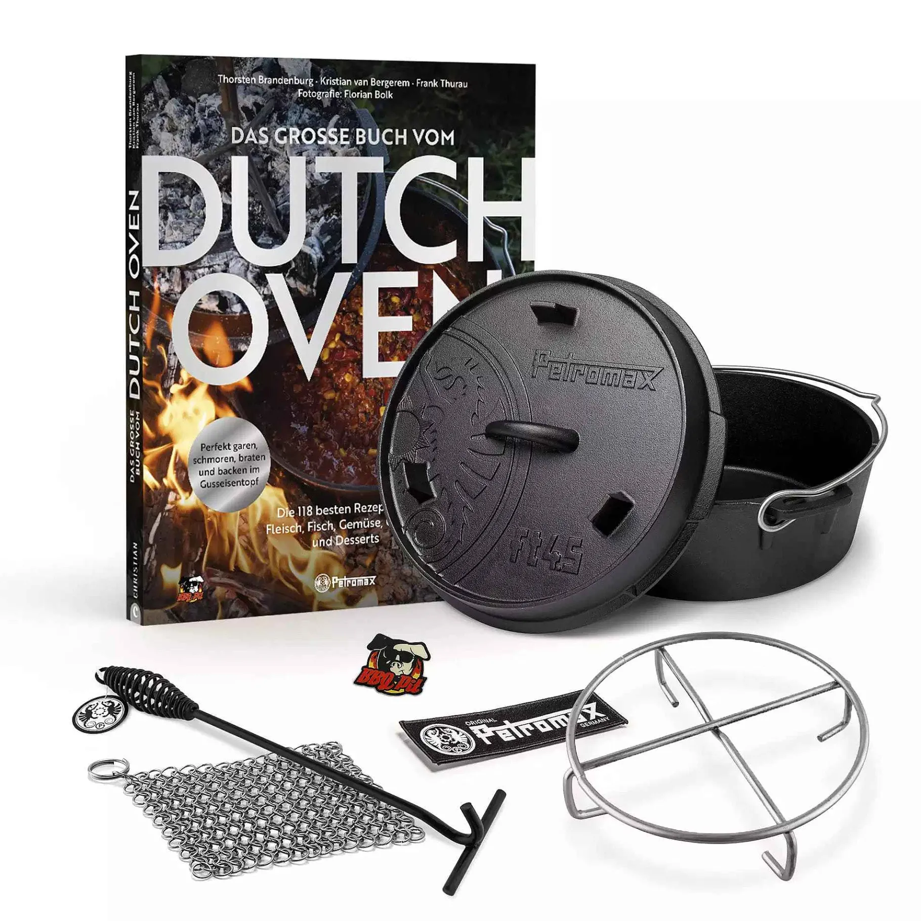 Petromax Dutch Oven-Sets>Bbqpit Bundle 3 Kleiner Feuertopf- Und Ringreiniger