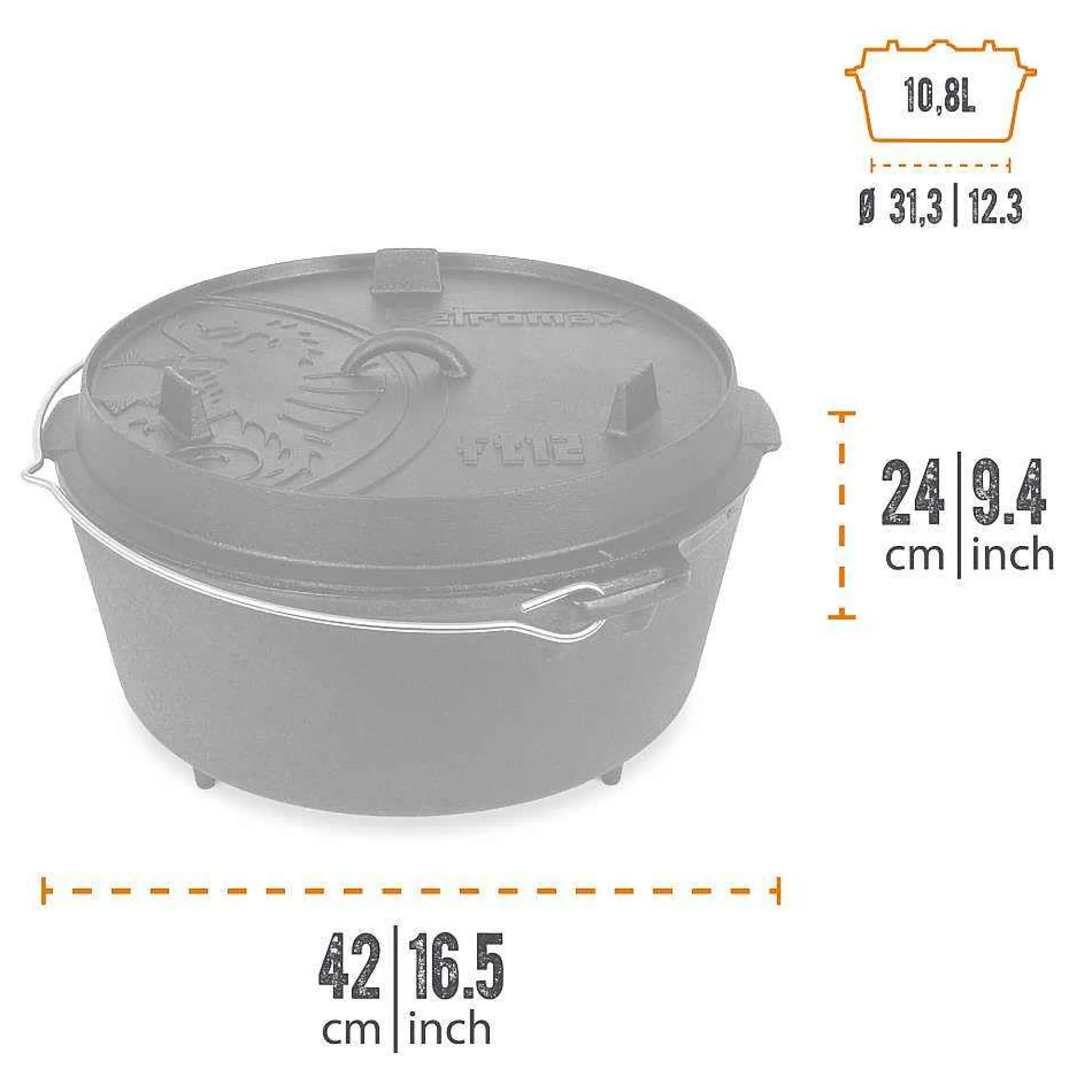 Petromax Dutch Oven/Feuertopfe>Feuertopf (Dutch Oven)