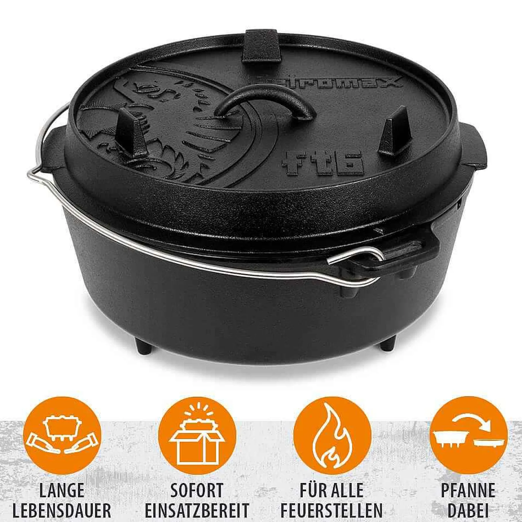 Petromax Dutch Oven/Feuertopfe>Feuertopf (Dutch Oven)
