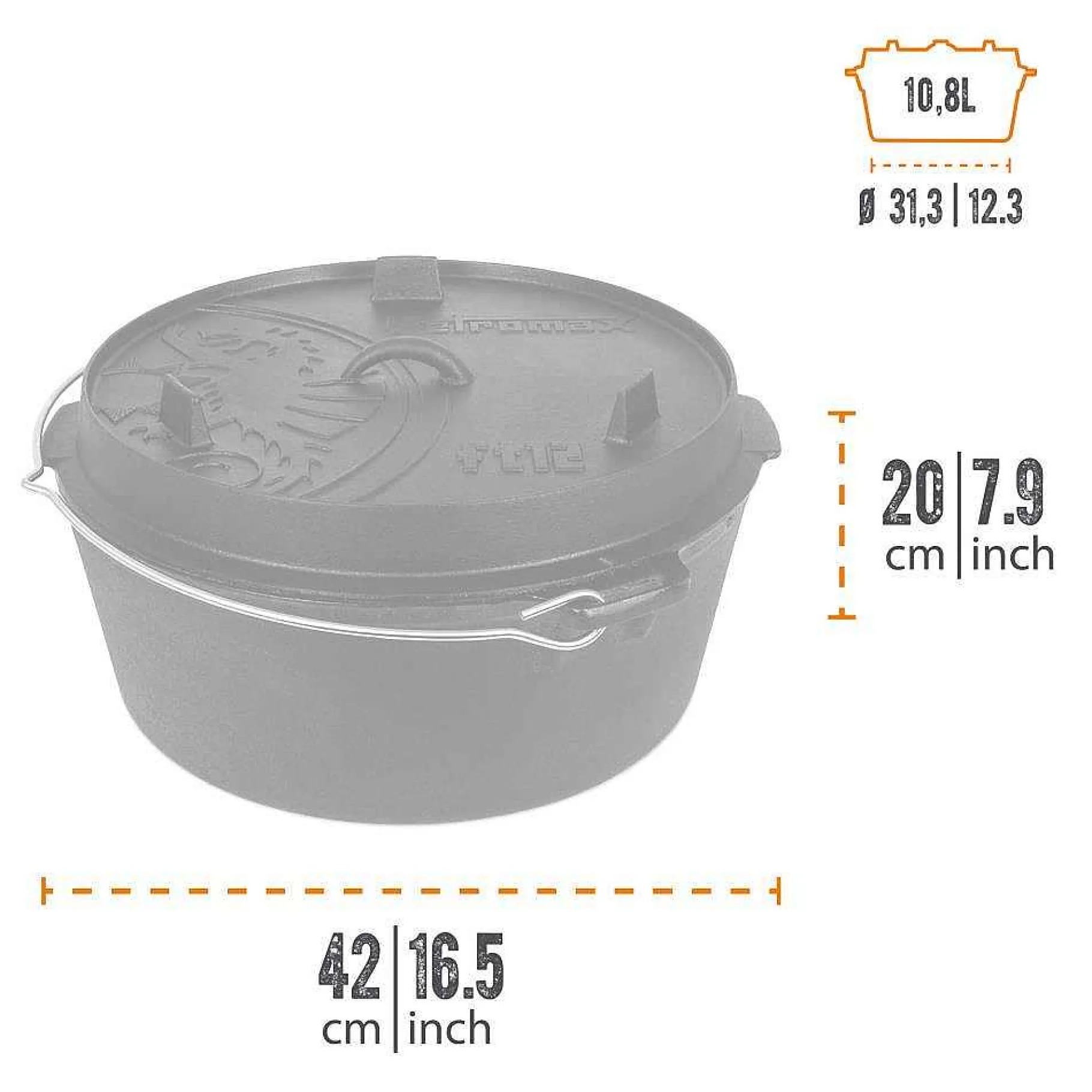 Petromax Dutch Oven/Feuertopfe>Feuertopf (Dutch Oven)