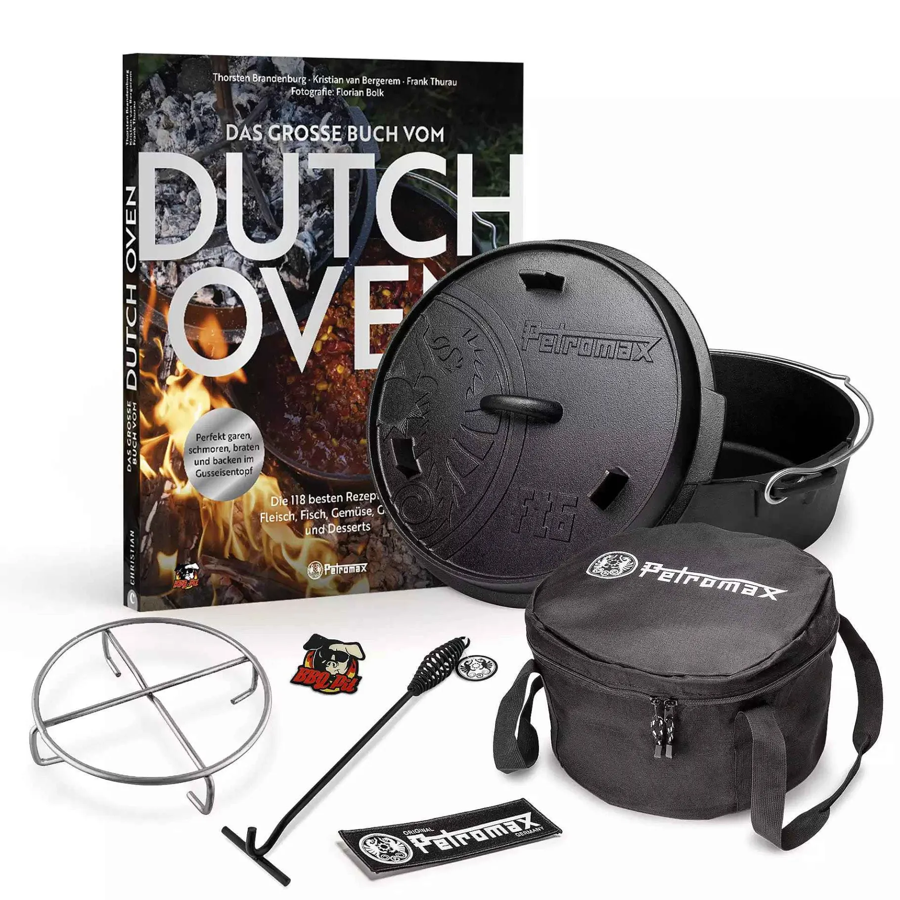 Petromax Dutch Oven-Sets>Grillplatz-Paket 1 Feuertopf Und Tasche