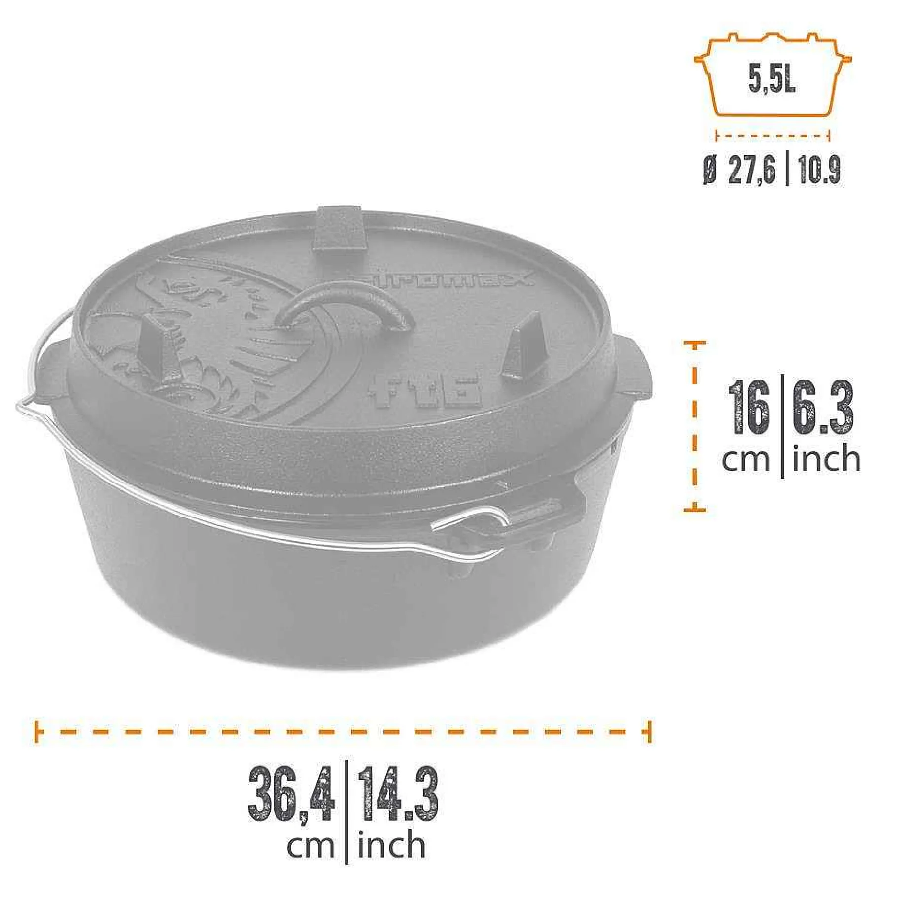 Petromax Dutch Oven-Sets>Grillplatz-Paket 1 Feuertopf Und Tasche