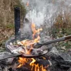 Petromax Schmiedeeiserne Pfannen>Lagerfeuerhalter Aus Schmiedeeisen
