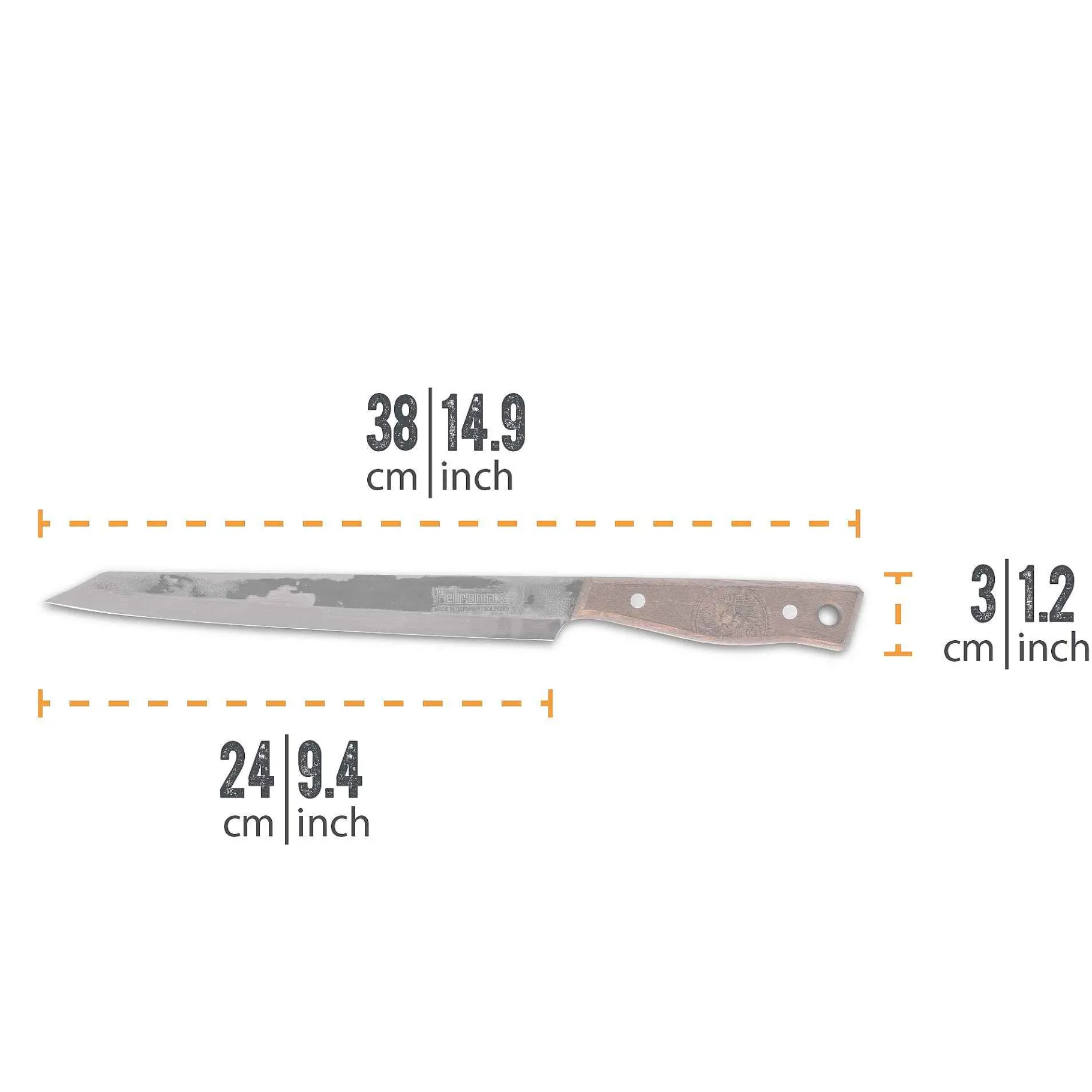Petromax Küchenmesser>Tranchiermesser 24 Cm